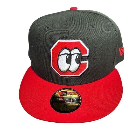 New Era Chattanooga Lookouts 59FIFTY Fitted Hat Black Size 8 Unisex - Picture 1 of 6